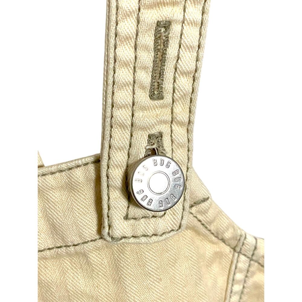 BDG UO Denim Bib Button Front Crop Top Women S Indie Gorpcore Boho Grunge NWT - Picture 2 of 10